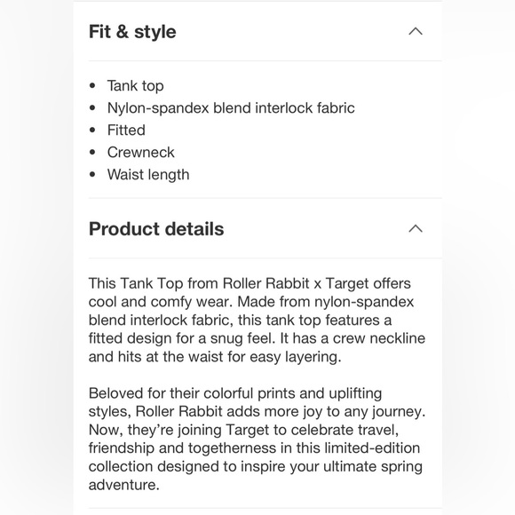 Roller Rabbit x Target Tank - Picture 8 of 8